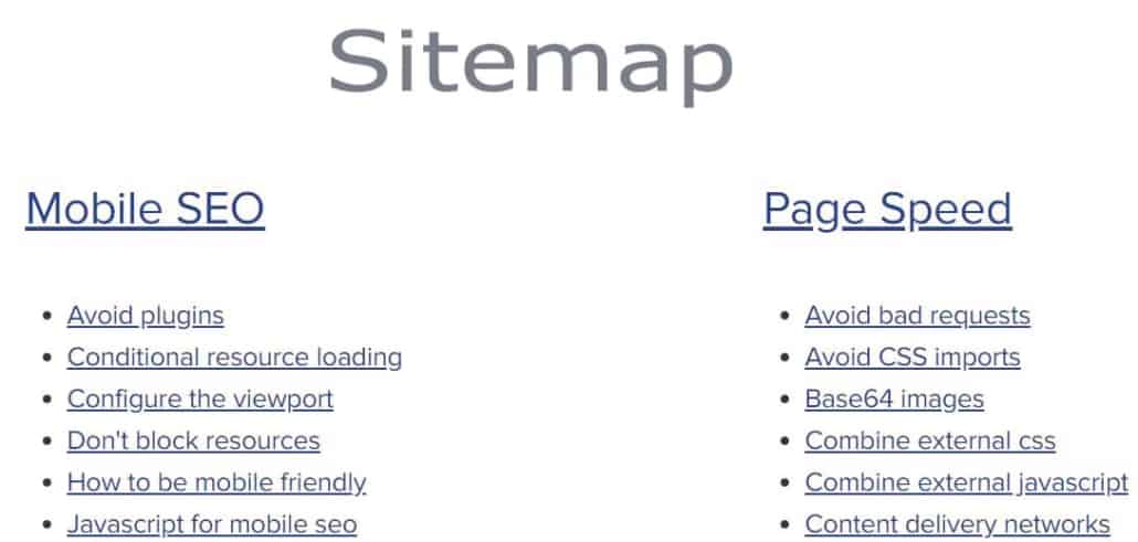 HTML sitemap maken WordPress