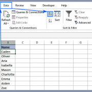 Excel kolom sorteren op alfabet via Filter functie