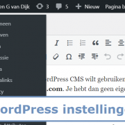 Instellingen WordPress