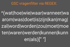how filter GSC questions SEO diensten Utrecht Google search SEO